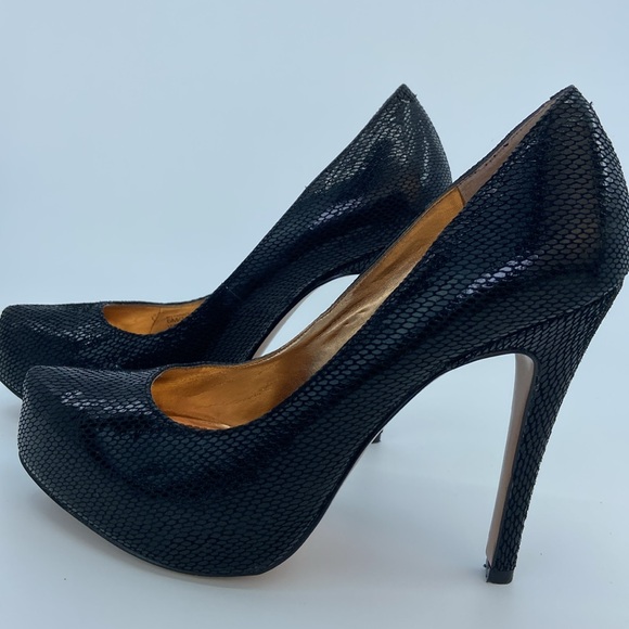 BCBG GENERATION BG-PARADE Leather Heel Shoes for WOMEN - Black - Size 6M - Picture 11 of 13